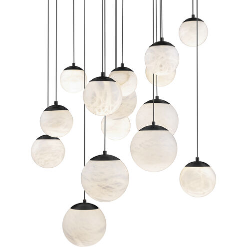 Pisces 15 Light 23 inch Black Pendant Ceiling Light