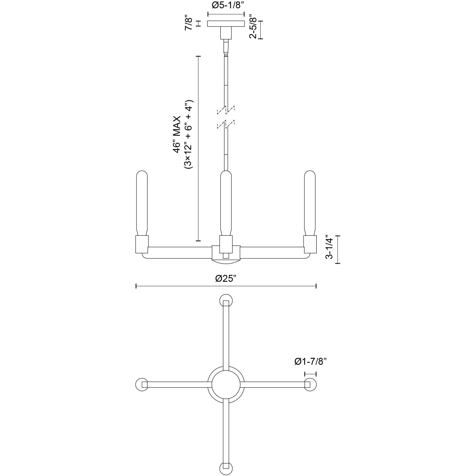 Alora Mood Claire 4 Light 25 inch Aged Gold Chandelier Ceiling Light