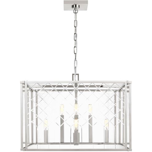 AH by Alexa Hampton Erro 8 Light Polished Nickel Pendant Ceiling Light