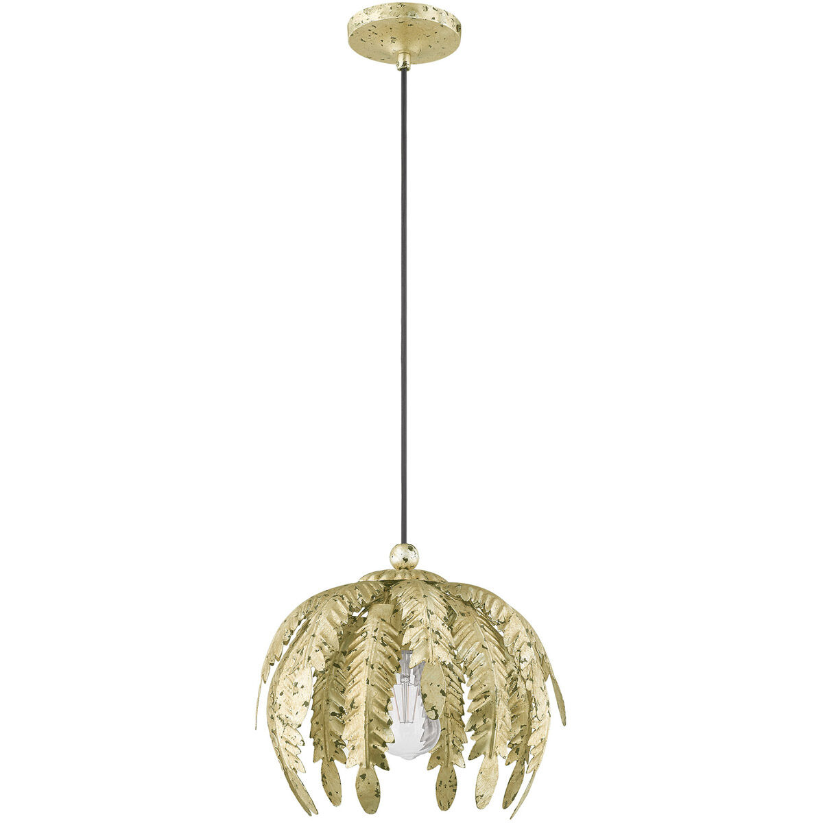 Acanthus 1 Light 12.63 inch Winter Gold Mini Pendant Ceiling Light