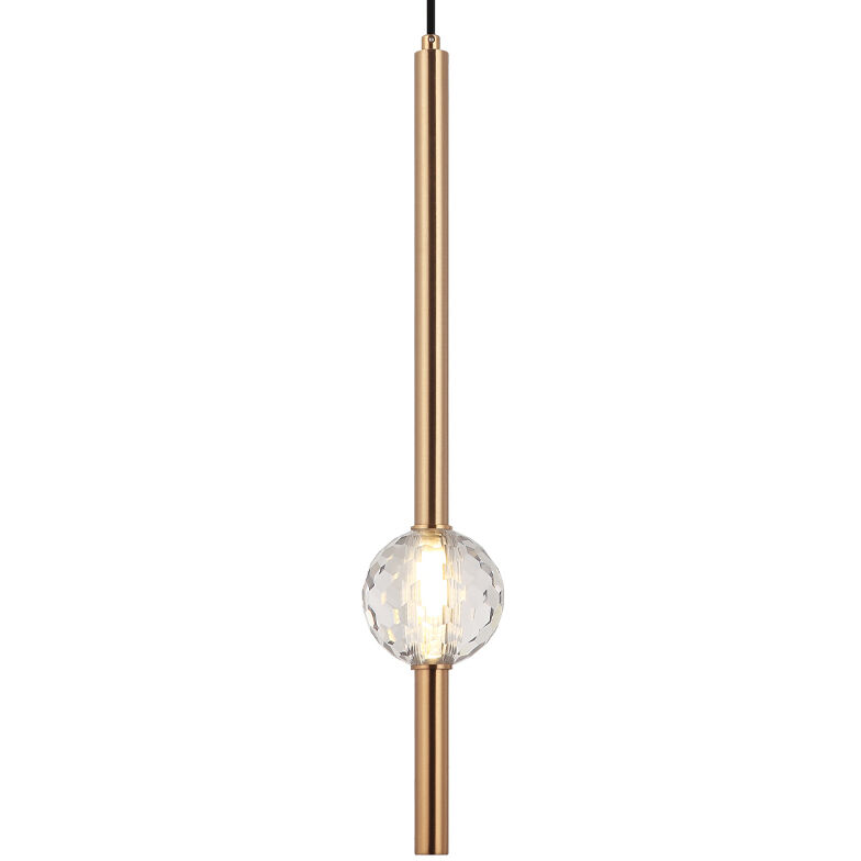 Windchimer LED 3.88 inch Aged Gold Brass Pendant Ceiling Light