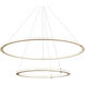 Victoria LED 40 inch Brushed Gold Pendant Ceiling Light