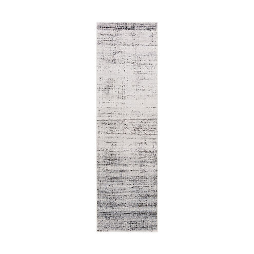 Amadeo 43 X 24 inch Light Gray/Charcoal/Black Rugs, Polypropylene and Polyester