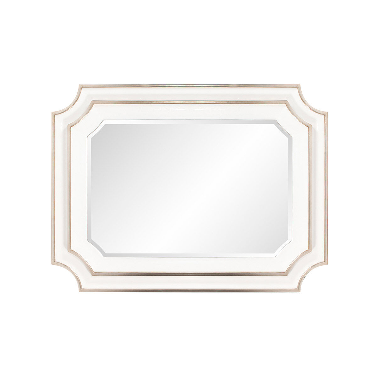 Dante 48 X 36 inch White Wall Mirror