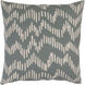 Somerset 22 X 22 inch Medium Gray and Beige Throw Pillow