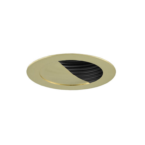 Signature Black & Polished Brass Recessed Lighting Trim