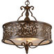 Nicole 5 Light 21 inch Brushed Chocolate Drum Shade Chandelier Ceiling Light