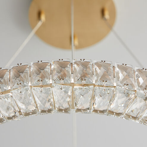 elan LED 24 inch Aged Brass Pendant Ceiling Light