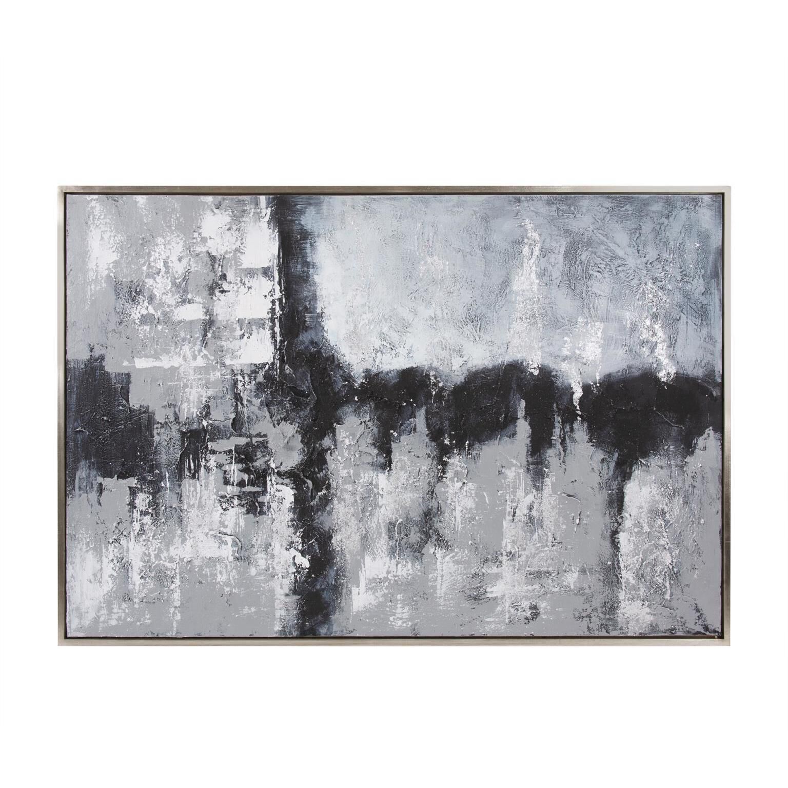 Abstract Landscape 61.75 X 41.75 inch Hand Painted Canvas