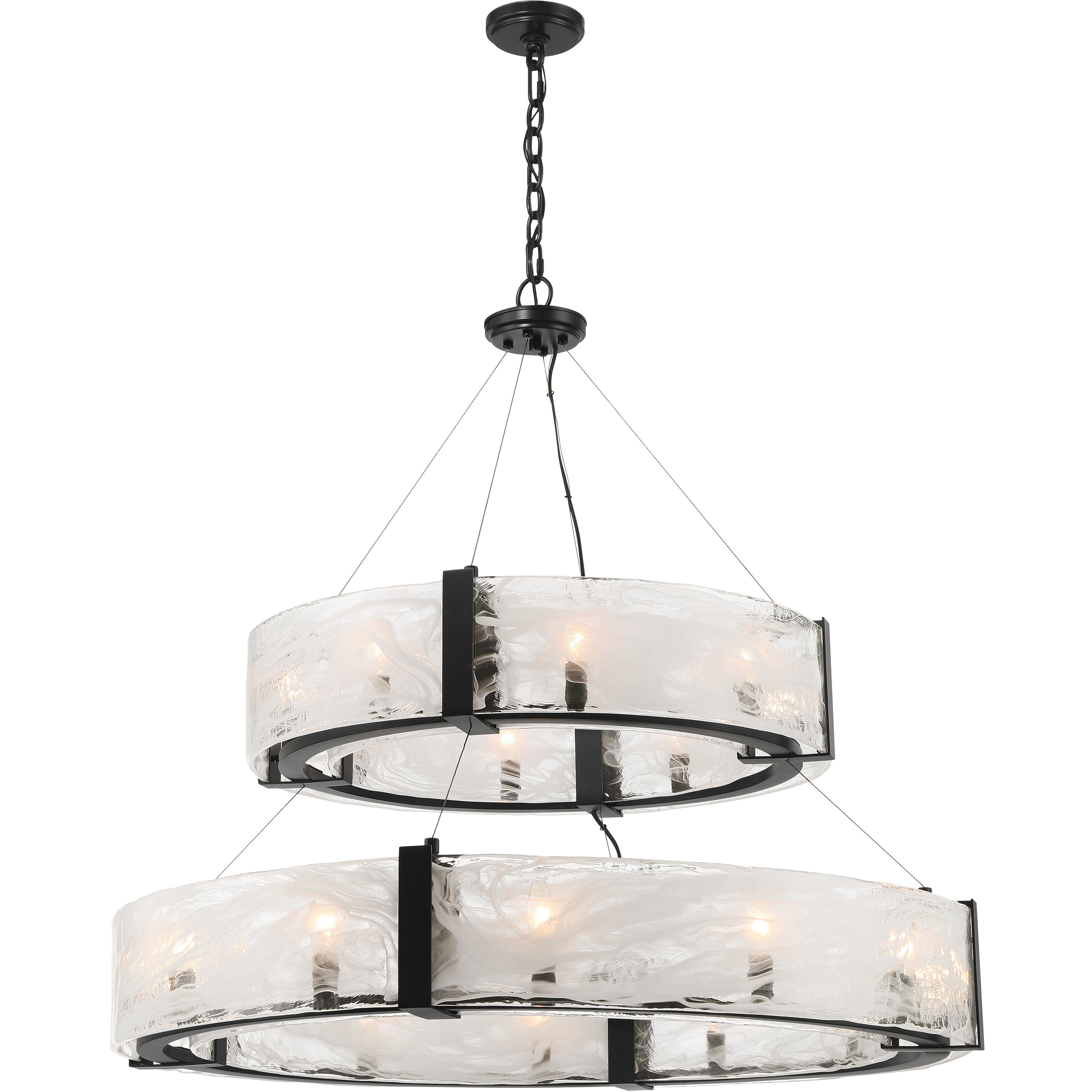 Cloud Break 20 Light 40 inch Coal Pendant Ceiling Light