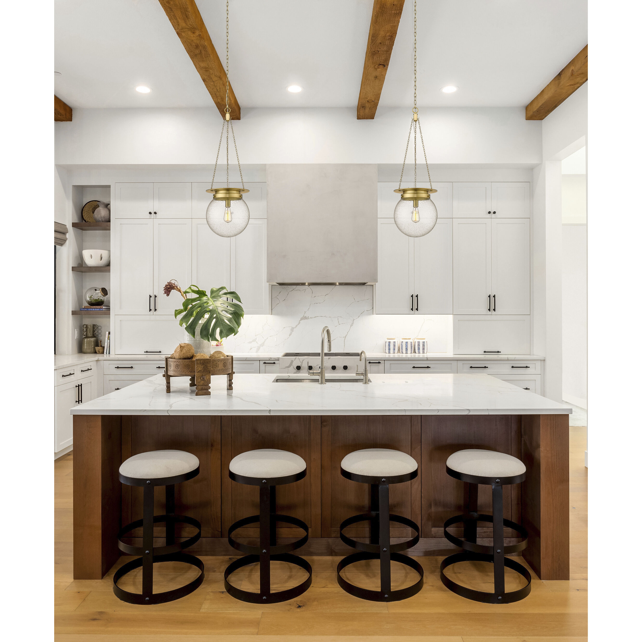 Calhoun 1 Light 13 inch Heritage Brass Pendant Ceiling Light