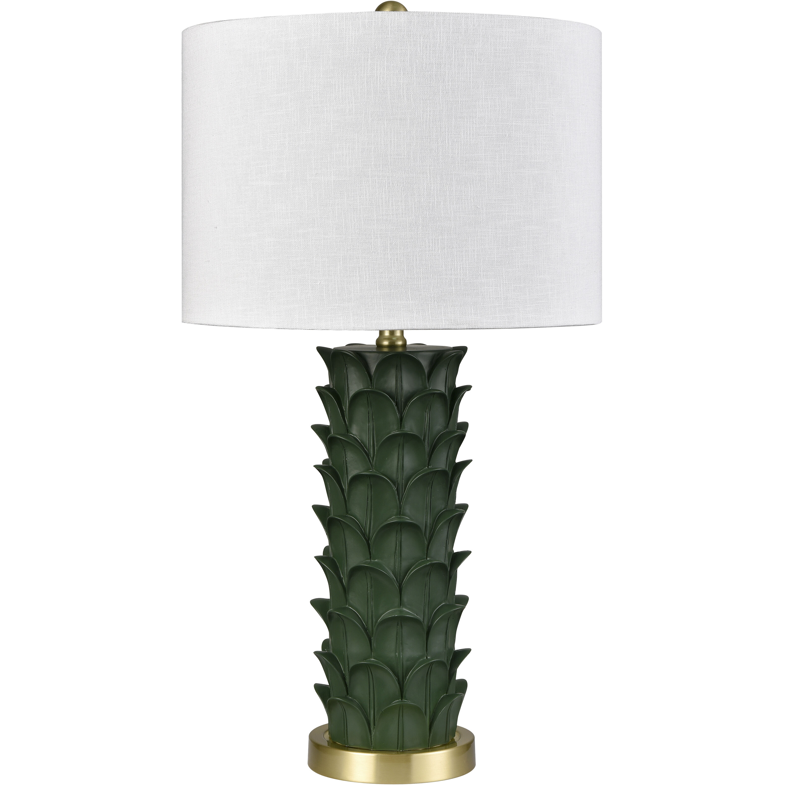 Beckwith 27 inch 150 watt Dark Green Table Lamp Portable Light