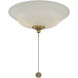 Windstar 2 Light Incandescent Estate Brass Fan Light Kit
