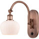 Ballston Fenton 1 Light 7 inch Antique Copper Sconce Wall Light
