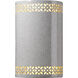 Ambiance 1 Light 6.25 inch White Crackle Wall Sconce Wall Light