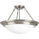 Tucker 3 Light 19 inch Brushed Nickel Flush Mount Ceiling Light