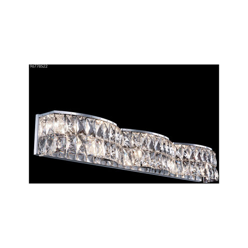 Zoe 8 Light 33 inch Silver Vanity Light Wall Light