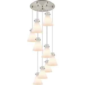 Newton Cone 9 Light 22.13 inch Pendant