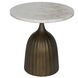 Samuel 18 X 18 inch Aged Brass Side Table