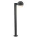 REALS 12 VAC Textured Gray Bollard