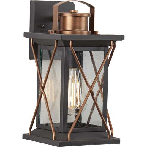 Barlowe 1 Light 13 inch Antique Bronze Outdoor Wall Lantern, Small