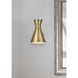 Halycon 1 Light 6 inch Satin Gold Bath Sconce Wall Light