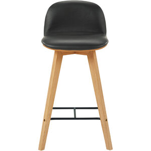 Napoli 33.5 inch Black Counter Stool, Leather