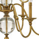 Eleanor LED 35 inch Heritage Brass Indoor Chandelier Ceiling Light