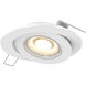 Pivot White Regressed in 3000K, Flat Gimbal Light