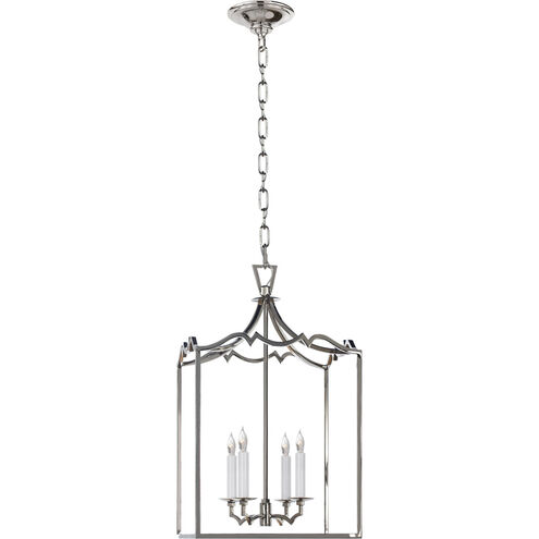 Chapman & Myers Darlana4 4 Light 12.75 inch Polished Nickel Fancy Lantern Pendant Ceiling Light, Small