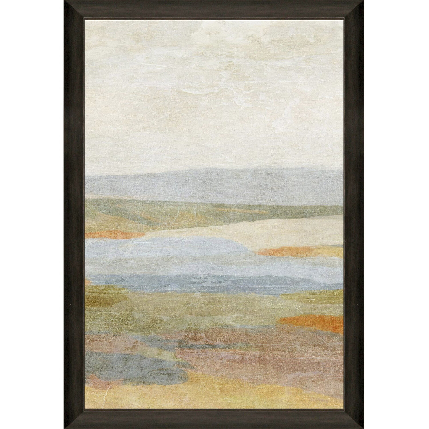 Sonoran Green and Multi and Orange and Rust Framed Art