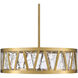 Lucus 2 Light 30 inch Aged Brass Pendant Ceiling Light