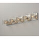 Gem 5 Light 39 inch Polished Chrome Bath Vanity Light Wall Light