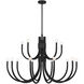 Sorrento 15 Light 42 inch Matte Black Chandelier Ceiling Light