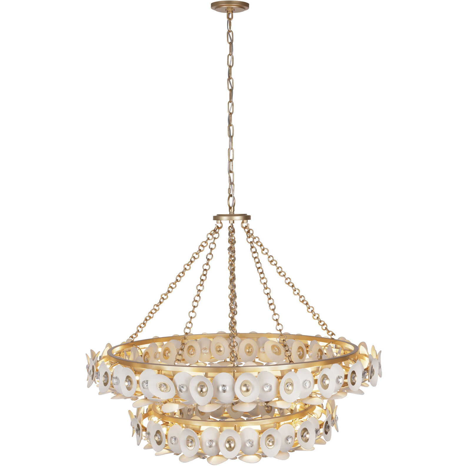 UEX2161 Mid-Century Modern Chandelier 18''H x 22''W, Olde