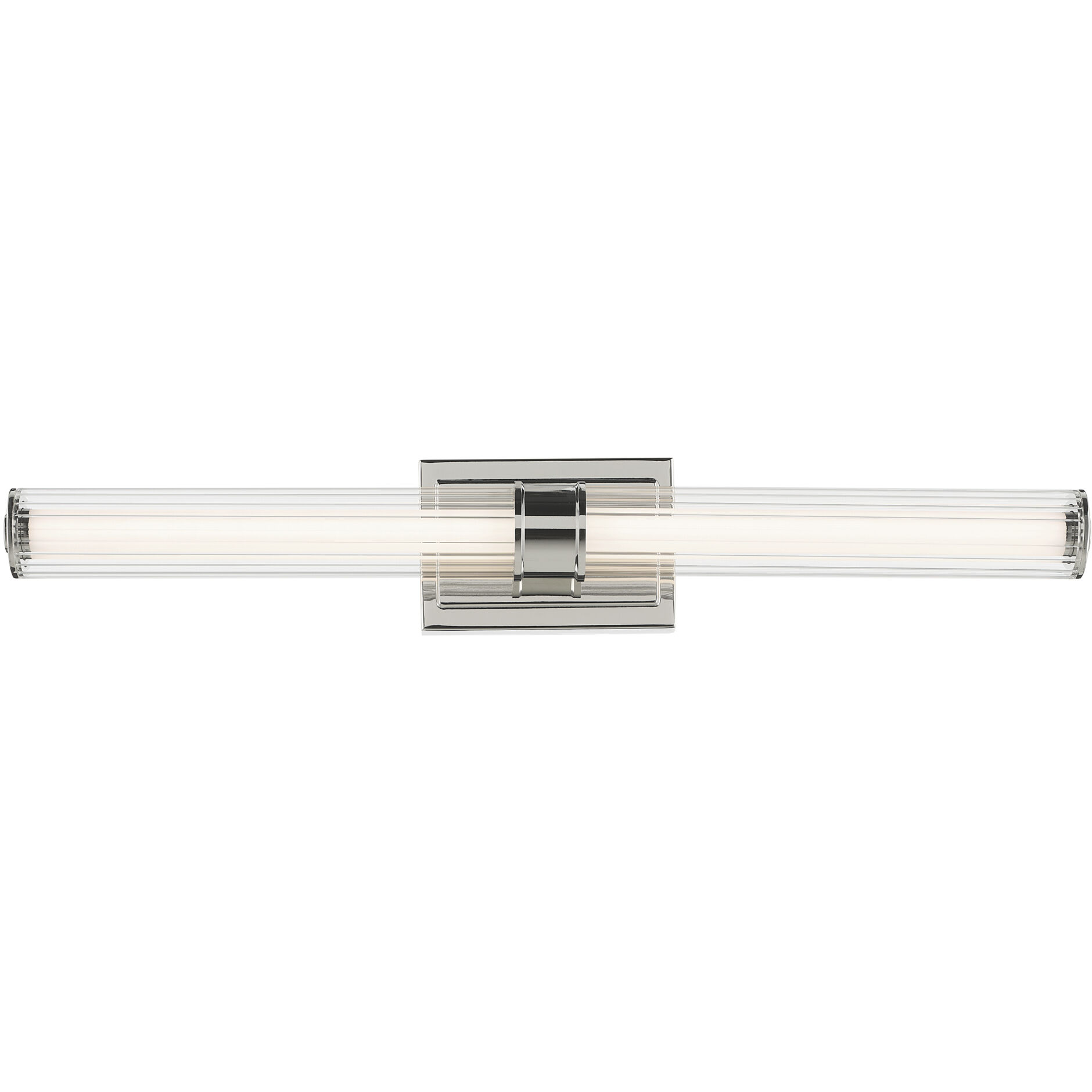 Laurene LED 31 inch Polished Nickel Linear Bath Bar Wall Light, Large