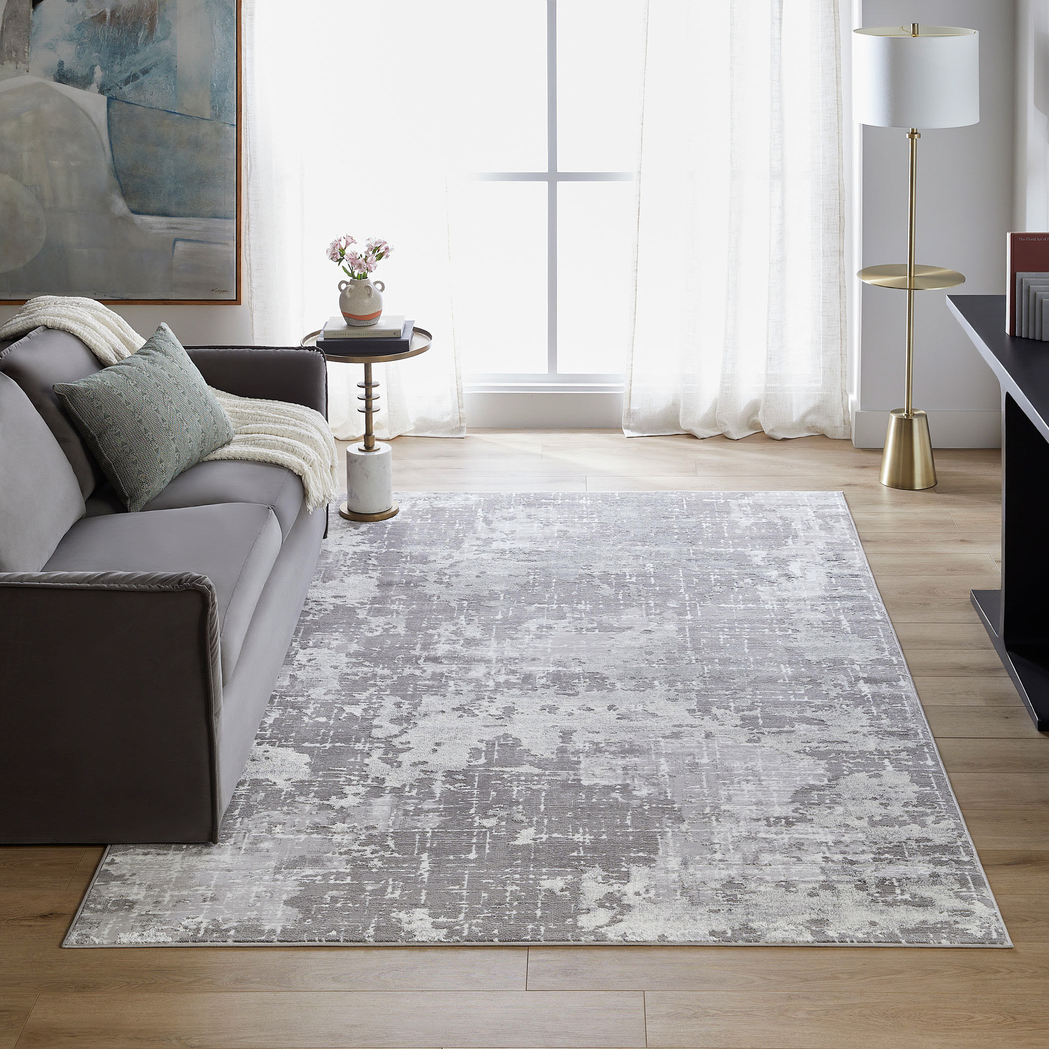 Jasmine 130 X 94 inch Mineral Tones Rug in 8 x 11
