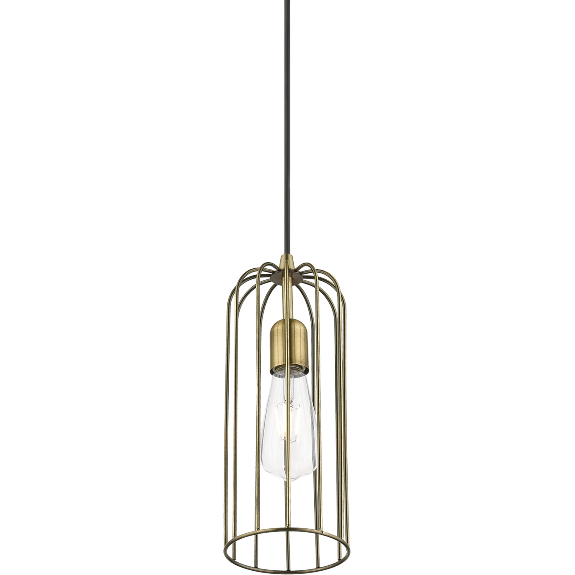 Glenbrook 1 Light 5 inch Antique Brass Pendant Ceiling Light