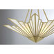 Rivage 4 Light 36 inch Warm Brass Pendant Ceiling Light