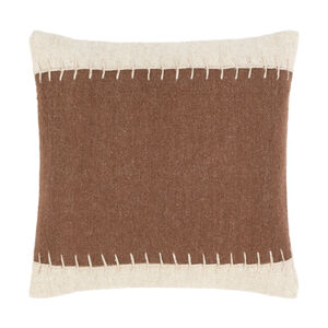 Fairhope 20 X 20 inch Dark Brown Pillow Cover, Square