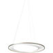 Interlace LED 45 inch Satin Nickel Suspension Light Ceiling Light in LED 80 CRI 2700K 277V, Integrated LED