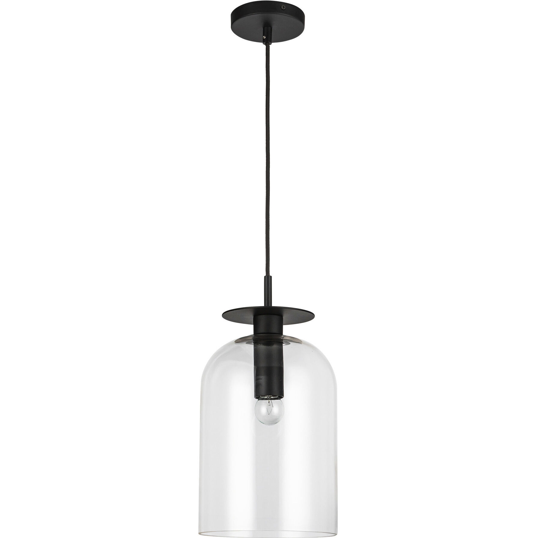 Alora Mood Sylvia Pendant Ceiling Light in Matte Black