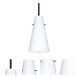 Cierro 1 Light Black Stem Pendant Ceiling Light