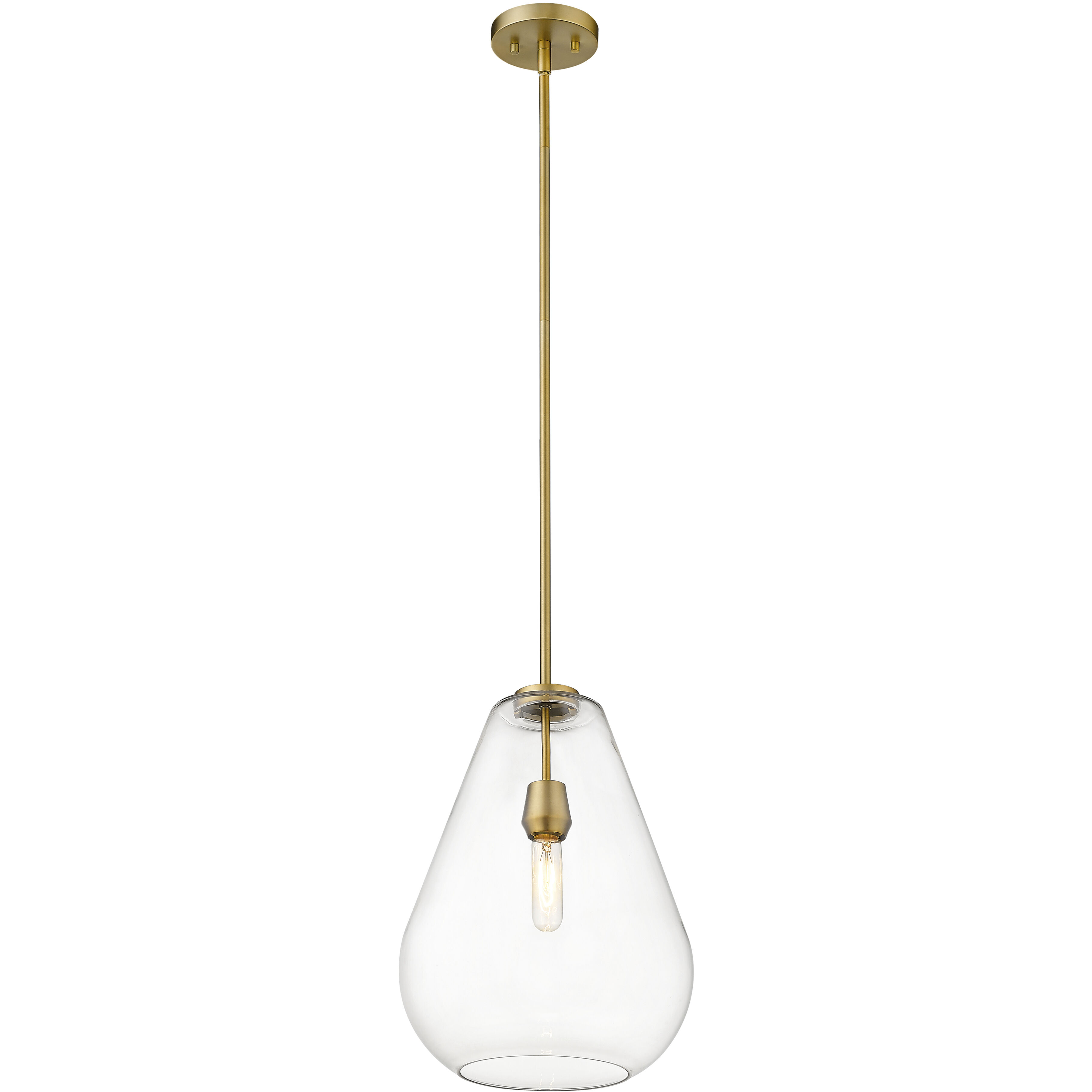 Ayra 1 Light 12 inch Olde Brass Pendant Ceiling Light