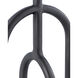 Grove 10.75 inch Black Nickel and Clear Drinks Table