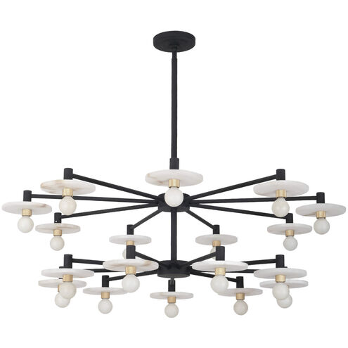 Discus 18 Light 42 inch Matte Black Pendant Ceiling Light