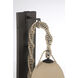 Cordon 1 Light 7.5 inch Dark Bronze and Natural Wall Sconce Wall Light