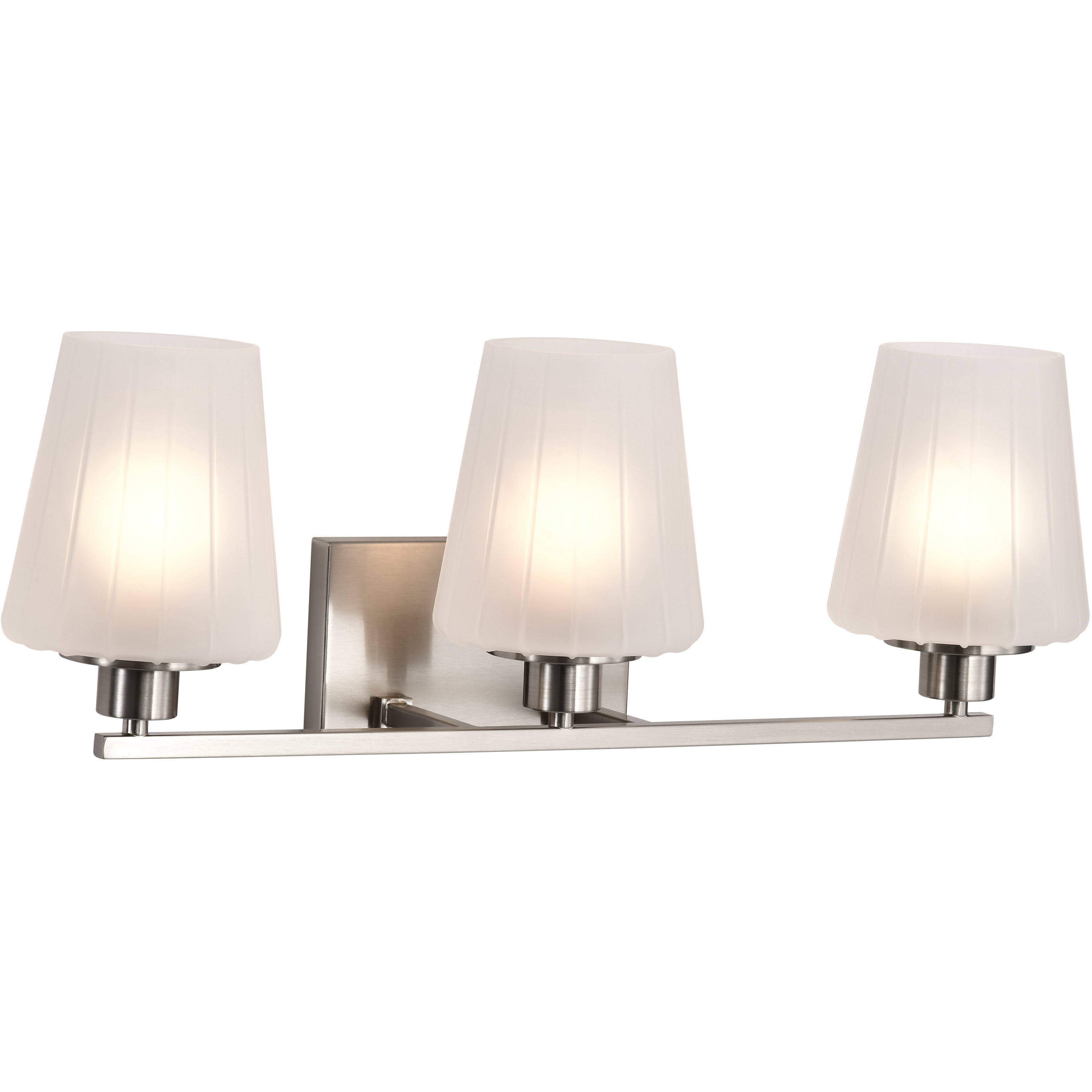 Lune 24 inch Brushed Nickel Vanity Wall Light