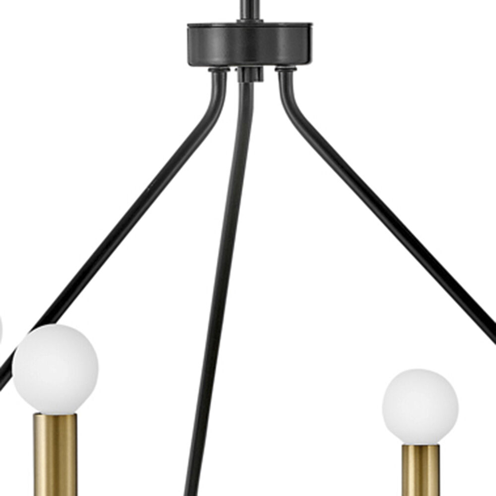 Lazlo LED 24.25 inch Black Chandelier Ceiling Light