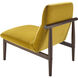 Marsick Upholstery: Mustard; Base: Dark Brown Accent Chairs